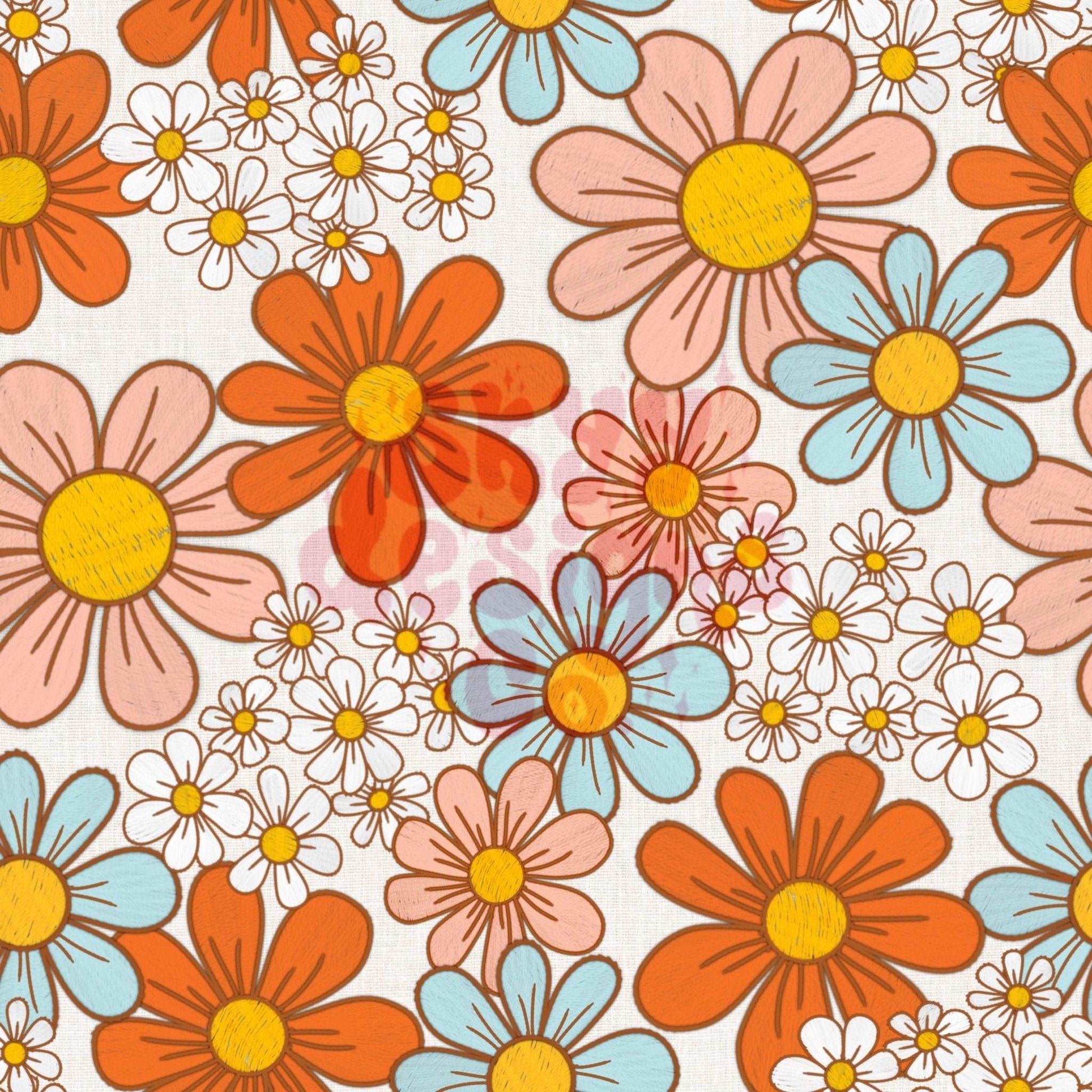 Embroidery vintage retro floral seamless pattern - SkyyDesignsCo | Seamless Pattern Designs