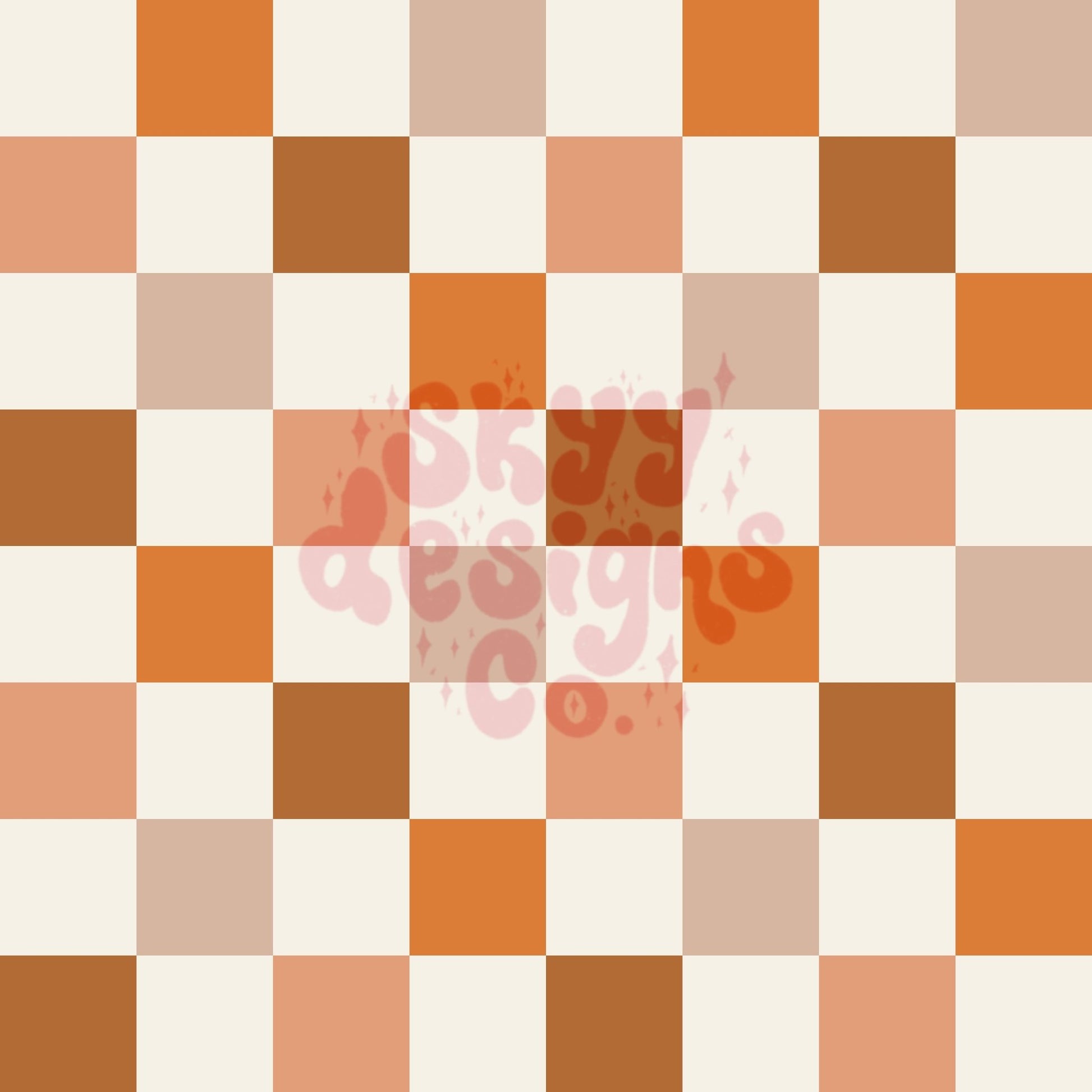 Fall checkered seamless surface pattern - SkyyDesignsCo | Seamless Pattern Designs
