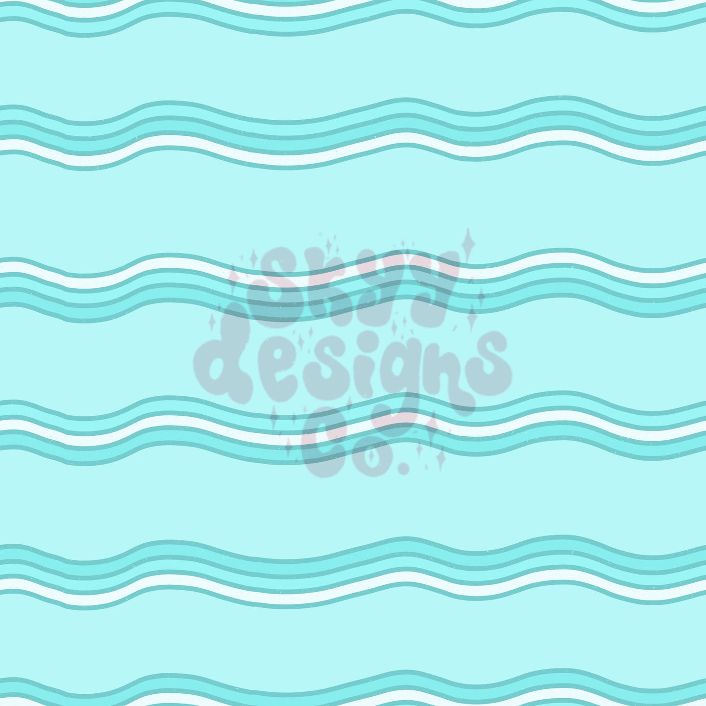 Retro summer wave seamless pattern - SkyyDesignsCo
