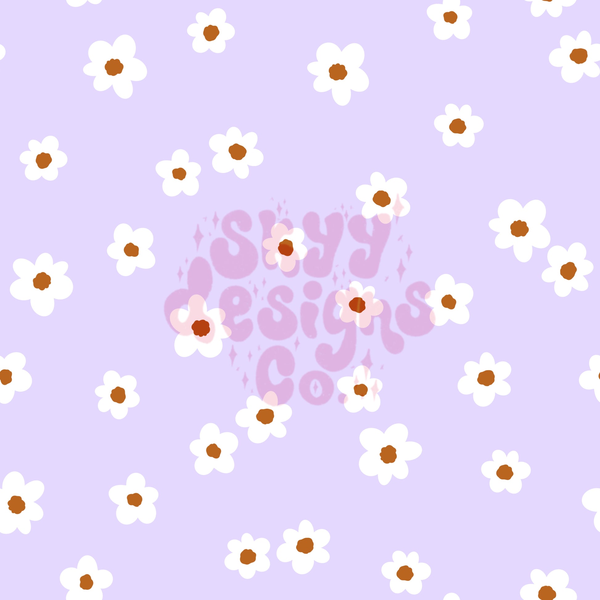 Summer pastel daisy seamless pattern - SkyyDesignsCo