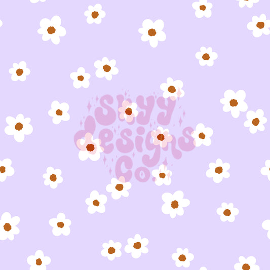 Summer pastel daisy seamless pattern - SkyyDesignsCo