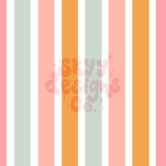 Summer stripes seamless pattern - SkyyDesignsCo