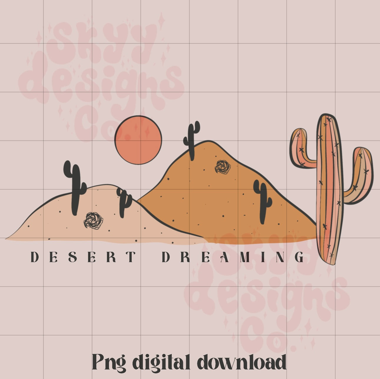 Neutral desert dreaming png design - SkyyDesignsCo