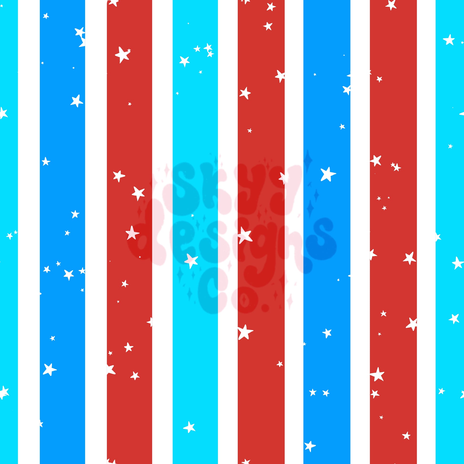 July sparkle stripe seamless pattern - SkyyDesignsCo