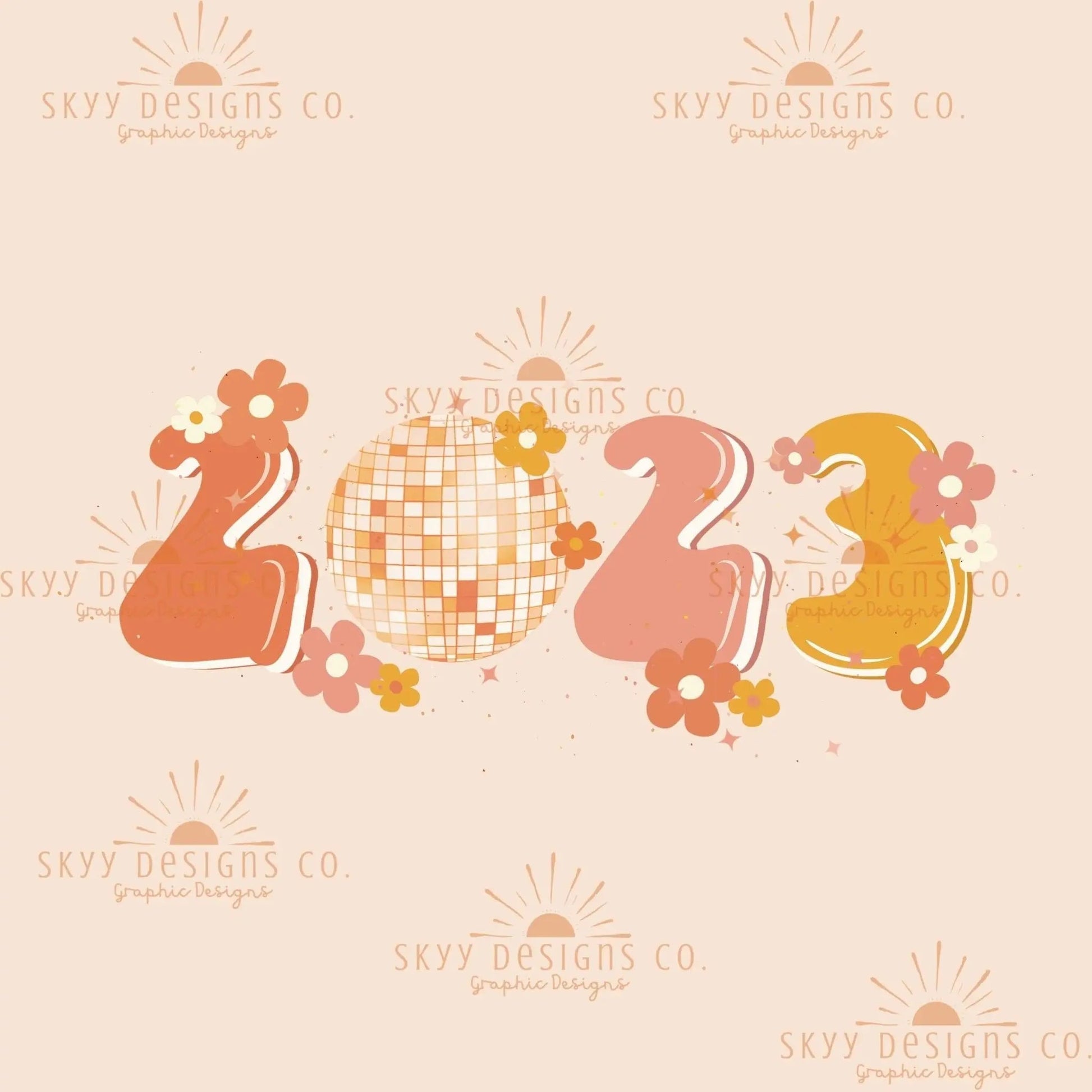 New year PNG, happy new year png sublimation, retro New Years png, groovy New Year’s Eve png, t shirt print png sublimation, 2023 png file - SkyyDesignsCo