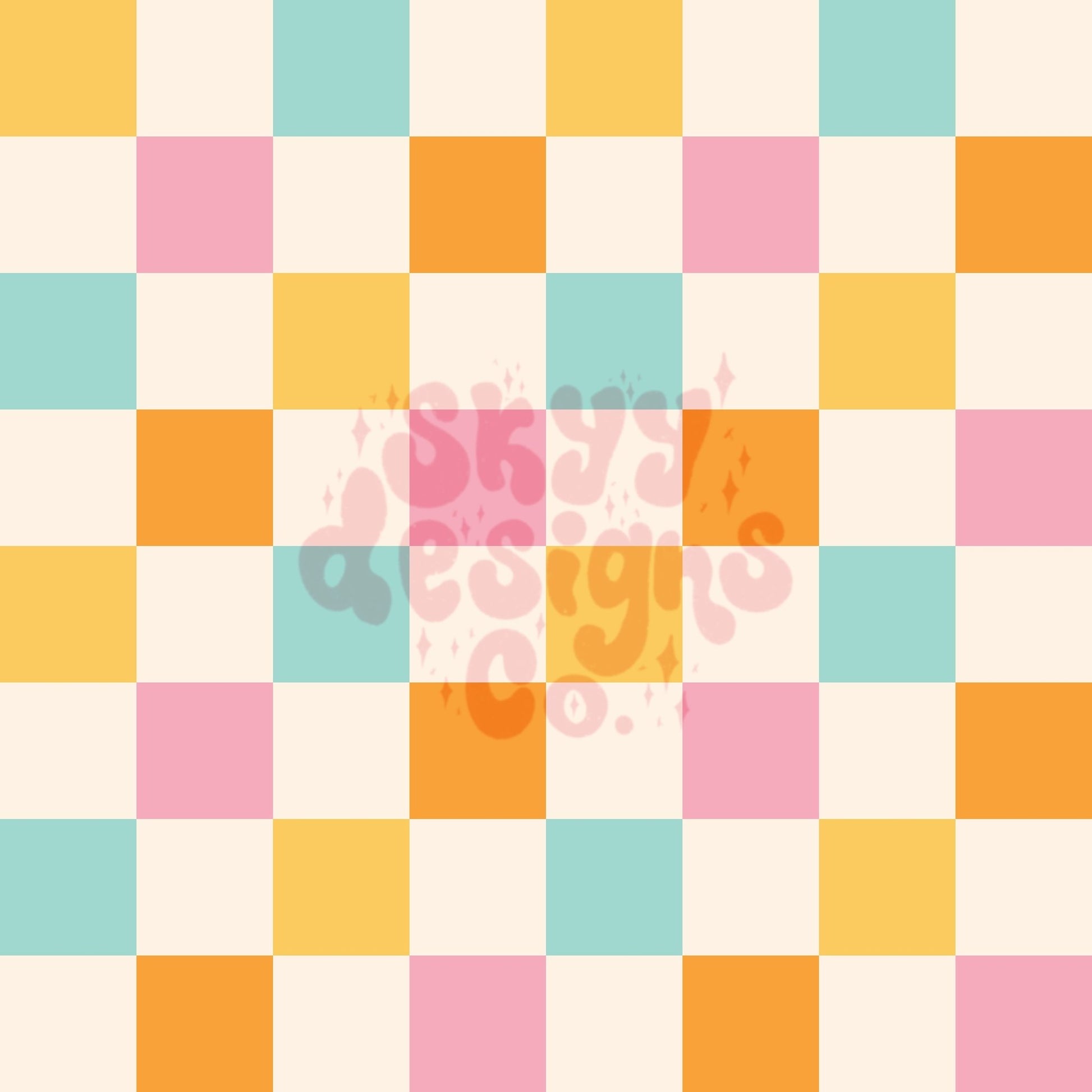 Retro checkered seamless pattern - SkyyDesignsCo