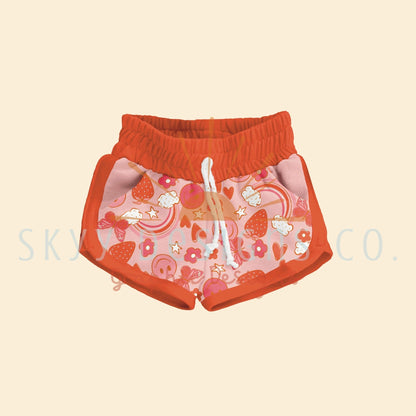 Retro tie shorts mock-up template - SkyyDesignsCo