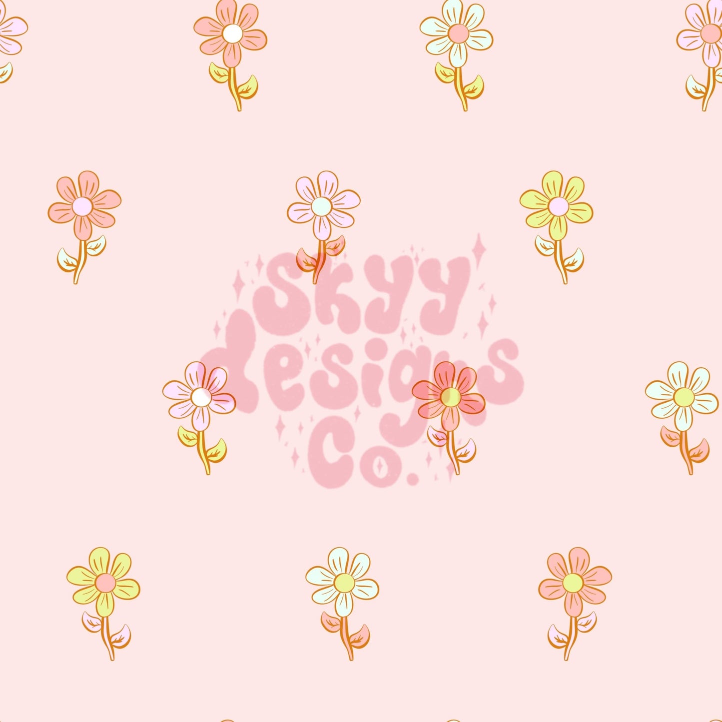 Spring pastel floral seamless pattern - SkyyDesignsCo