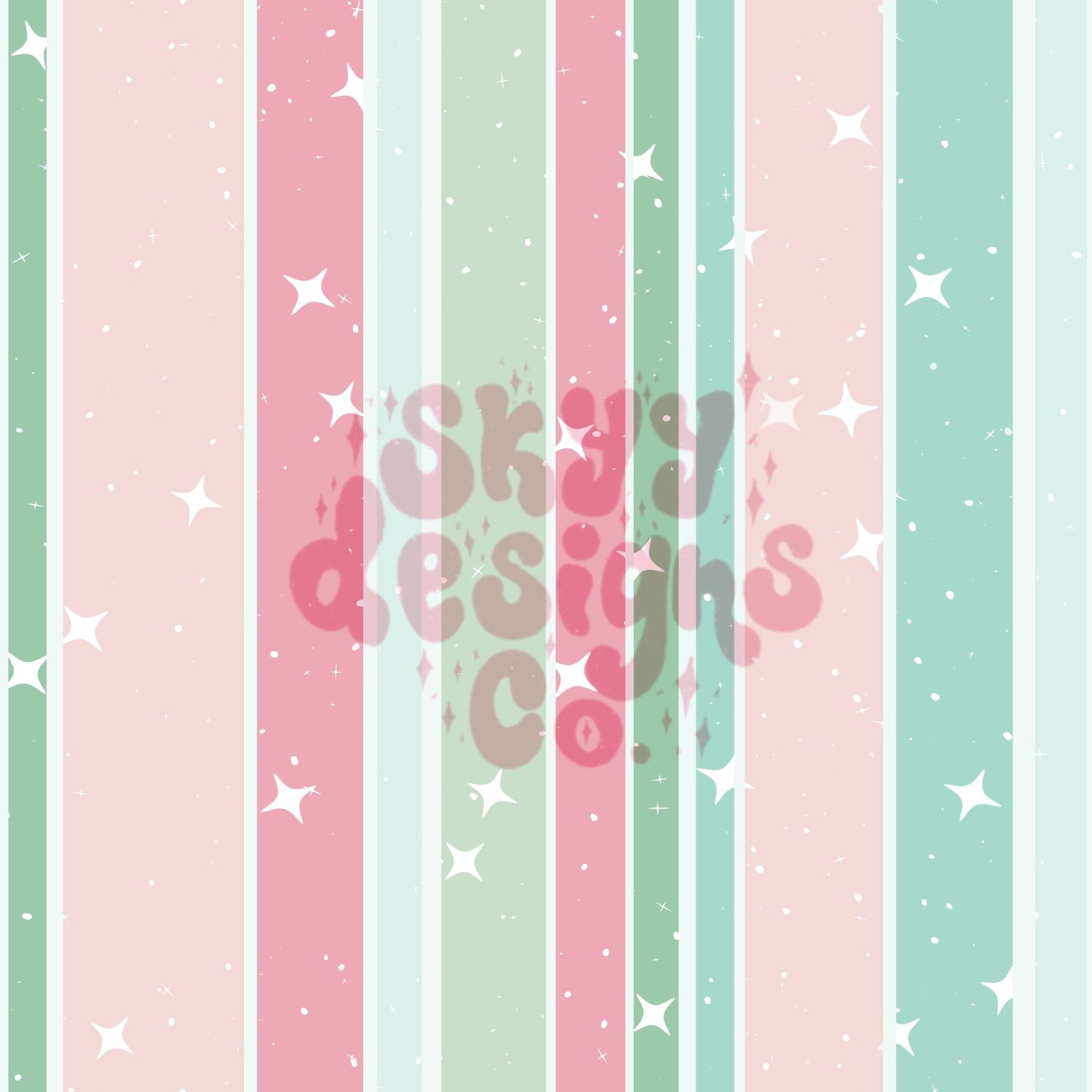 Spring Sparkle stripe seamless pattern - SkyyDesignsCo