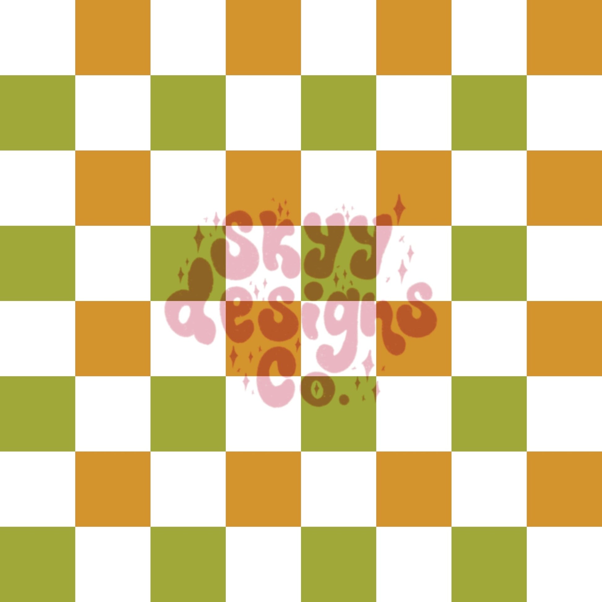 St Patrick’s day checkered seamless pattern - SkyyDesignsCo