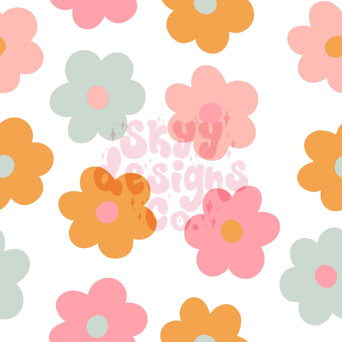 Summer Daisy seamless pattern – Skyy Designs Co.