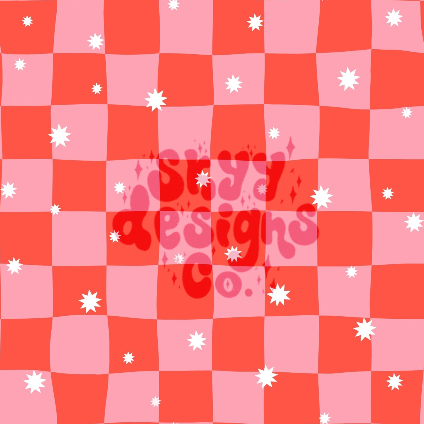Valentines checkered retro seamless pattern - SkyyDesignsCo
