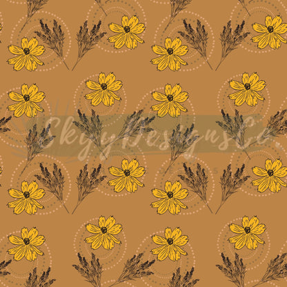 Western dainty floral seamless pattern - SkyyDesignsCo