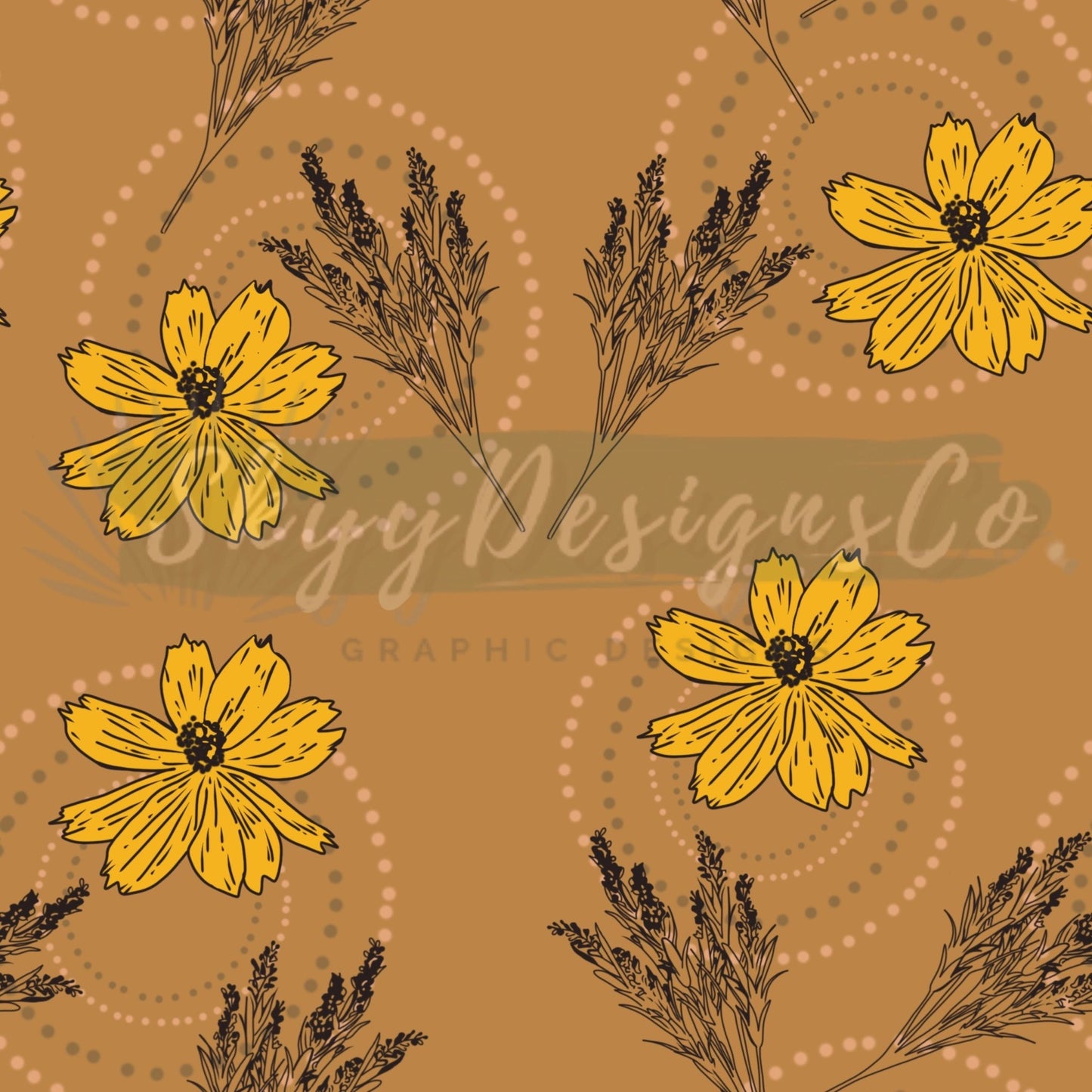 Western dainty floral seamless pattern - SkyyDesignsCo